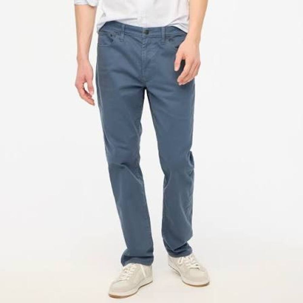 J. Crew Factory flex slim garment dyed 5 pocket blue pants dress